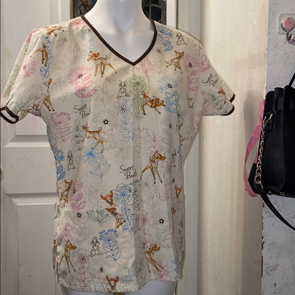 Disney Bambi scrub top